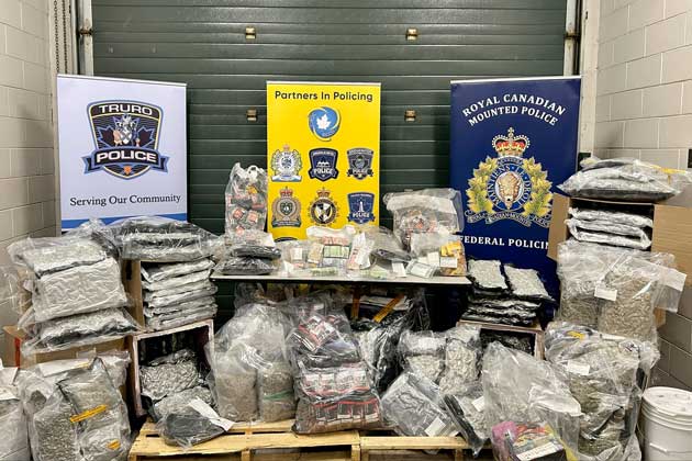 Drugs seized by police in Colchester County.